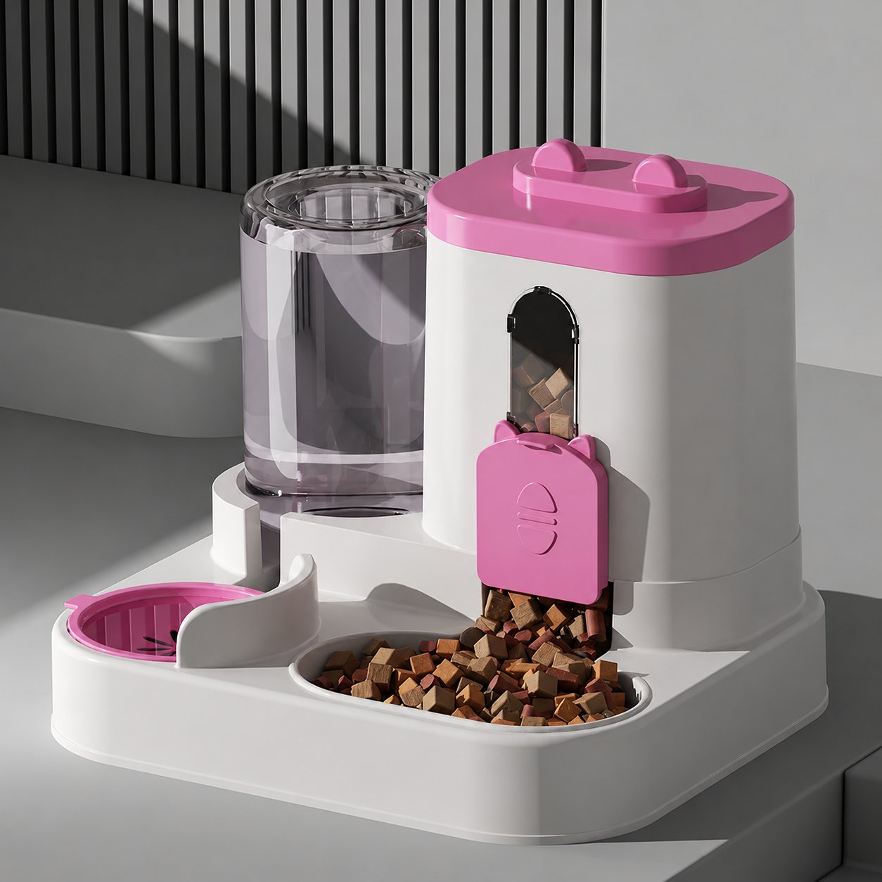 2-in-1 Automatic Pet Feeder: Keep your Dog & Cat Fed & Hydrated